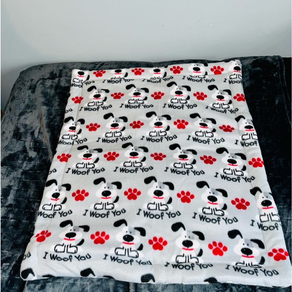 Plush Dog Bed! Double sided, machine washable!